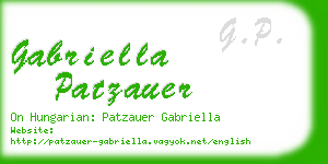 gabriella patzauer business card